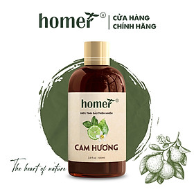 Tinh Dầu Cam Hương Homer 100ml - Chính Hãng, Đạt Chuẩn Kiểm Định Cao Cấp - Tinh Dầu Xông Thơm Phòng, Thư Giãn, Khử Mùi hiệu quả