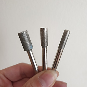 Mua 3 mũi đâu mài kim cương 6mm đầu hình trụ 3 mũi đầu 6  8  10mm