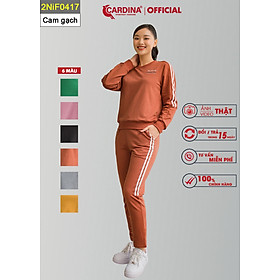 Bộ Đồ Thu Đông Nữ CARDINA Chất Nỉ Cao Cấp Dáng Thể Thao, Năng Động 2NIF04
