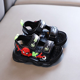 Giày Sandal Siêu nhân quai hậu cho bé, giày thể thao siêu nhẹ, êm nhẹ chống trơn có đèn nhấp nháy – GSD9163 - 25 - đỏ