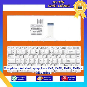 Bàn phím dùng cho Laptop Asus K42 K42D K42F K42N - Màu trắng  - Hàng Nhập Khẩu New Seal