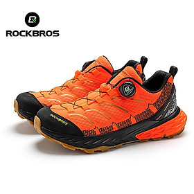 Giày thể thao Rockbros Đàn ông đi xe đạp hoạt động ngoài trời Giày mềm mại Giày mềm thoáng khí Phụ nữ leo núi leo núi Sneaker không trượt Color: Orange Shoe Size: 44
