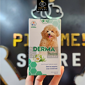 BOSSEN - (Dành cho CHÓ) Derma Herbal for Dog Kem Bôi Thảo Dược cho Chó bị Nấm Da - Tuýp 20g