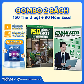 Hình ảnh sách Combo 2 sách 150 Thủ Thuật Excel và 90 Hàm Excel ĐÀO TẠO TIN HỌC Chuyên Ứng Dụng Văn Phòng