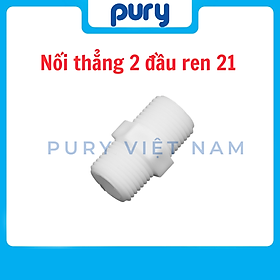 Nối thẳng 2 đầu ren 21 (21-21) phụ kiện lọc nước