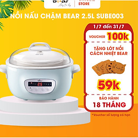 Mua Nồi Nấu Chậm đa năng cao cấp Bear DDZ-C25E1 Dung tích 2.5L Hàng chính hãng