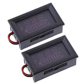 2x LCD Voltage Indicator Digital Voltmeter  Acid Battery Capacity 60V