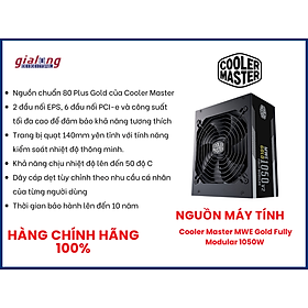 Mua Nguồn máy tính  Cooler Master MWE Gold Fully Modular 1050W - Hàng chính hãng