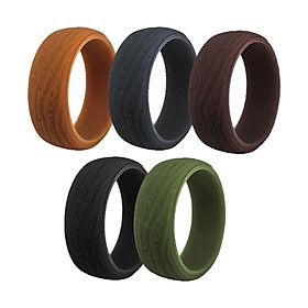 Silicone Wedding Ring - 5 colours - Fitness & Workplace Safety Band from Cloverring - Stay Safe at Work & During Sports or at the Gym