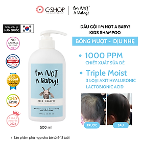 Dầu gội làm sạch dịu nhẹ cho bé I'm not a baby Goat milk Kids Shampoo