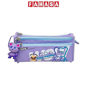 Bóp Viết Vải Happy Everyday - Yescholar 9205 - Màu Tím