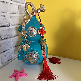 Mua Hồ lô phong thủy thu hút tài lộc bình an trang trí phòng khách cao 31cm - T0329
