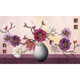 Tranh Treo Tường Hiện Đại Phòng Khách - Bình Hoa 38486