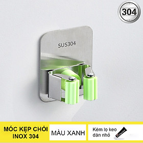 Mua Móc treo kẹp giữ chổi đa năng làm bằng inox 304  đơn bản lớn  dùng keo dán kèm theo