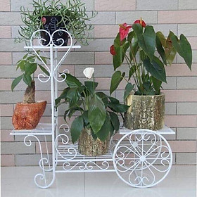 Mua Kệ  Chậu hoa bốn tầng có bánh sau