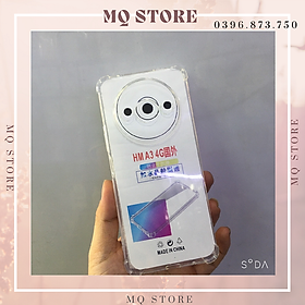 Ốp lưng cho Xiaomi Redmi A3 2024 dẻo trong TPU chống sốc 4 góc cạnh( hàng chính hãng)
