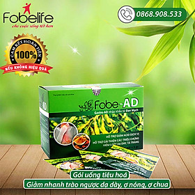 Giảm nhanh trào ngược dạ dày, ợ nóng, hỗ trợ viêm loét dạ dày Fobe-AD- Hộp 20 gói.