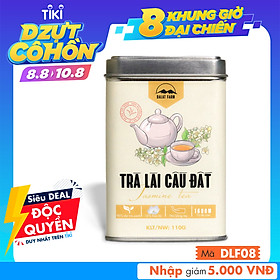 Trà Lài Cầu Đất Đặc Biệt - Hộp 110Gr (Trà hoa Nhài - Jasmine Tea) Dalat Farm