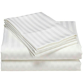 Áo Gối cotton trắng sọc 3 phân 40x60cm, 50x70cm, 35x105cm