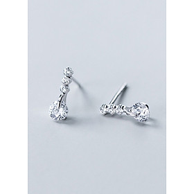 Bông Tai Nữ | Bông Tai Nữ Bạc S925 Đính Đá B2493 - Bảo Ngọc Jewelry