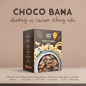 Ngũ Cốc Ăn Sáng Ăn Kiêng Không Đường Tinh Luyện Vị Cacao Chuối 400g