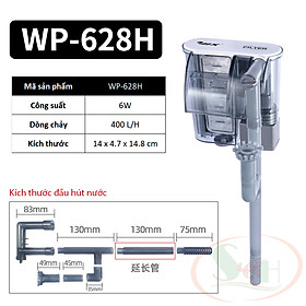Lọc thác Sobo Slim Hanging Filter 618H, 628H, 638H mini treo bể cá tép thủy sinh