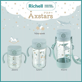 Bình ống hút AXSTARS Richell Nhật Bản 200ml chống sặc cho bé từ 6 tháng | Baby