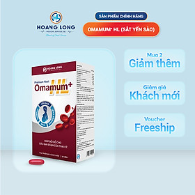 Viên uống bổ sung Sắt kết hợp Sữa non, Yến sào giúp hạn chế nóng cùng với DHA, EPA, Omega 3 và 10 loại Vitamin khác Premium Nest Omamum Plus HL Vỉ ( (3 vỉ x 10 viên/hộp)