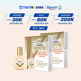 Combo 2 Nước nhỏ mắt cấp ẩm & bổ sung nước mắt nhân tạo V.Rohto DryEye 13ml