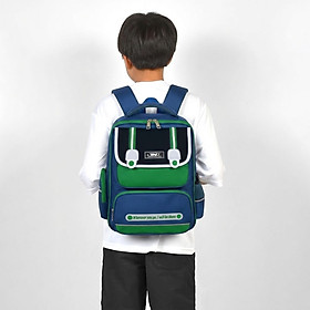 Balo Học Sinh TNBags Smart Green TN.B 3111, Thiết kế thời trang, chống thấm nước và ít phai màu