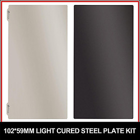 Resin Magnetic Flexible Spring Steel Build Plate, 102x59mm, 3D Printing Platform Spring Plate Kit, Sticker Heated Bed for Longer Orange 10