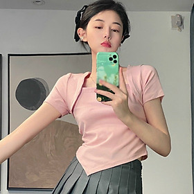 Áo croptop lai chéo thời trang XIXO cao cấp - mã ATN0041