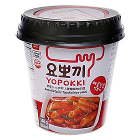 Bánh gạo Hàn Quốc Yopokki Topokki dạng cốc (Cay Ngọt, Phomai, Siêu Cay, Bơ Hành, Xốt Tỏi, Kim chi, Gà Cay)