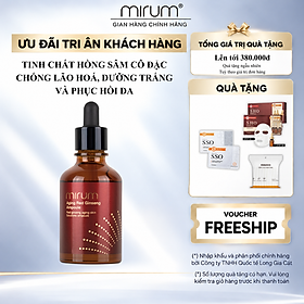 Tinh chất hồng sâm chống lão hóa, làm trắng, giữ ẩm & trẻ hóa làn da Mirum 50ml – Mirum Aging Red Ginseng Ampoule