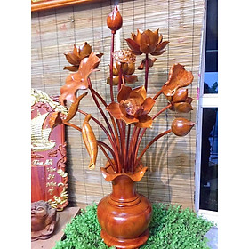 Mua Bình hoa sen gỗ hương cao cấp