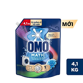 Túi Nước Giặt Omo Matic Cho Máy Giặt Cửa Trước - Bền Đẹp Bền Màu 4.1KG