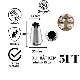 Mua Đui bắt kem 5FT  Đuôi bắt bánh quy  chui trang trí bánh bằng thép không gỉ đúc liền khối dày dặn  cứng cáp