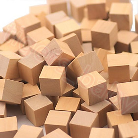 100 Khối gỗ vuông 2.5cm (cube)
