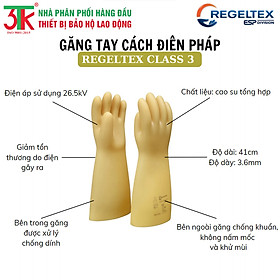 Găng tay cách điện cao áp Regeltex 26,5KV Class3