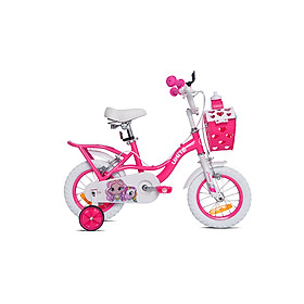 Xe đạp 3 bánh trẻ em Thống Nhất Princess TE12 (Phù hợp với trẻ từ 2 đến 6 tuổi) - Hàng chính hãng - Hồng trắng