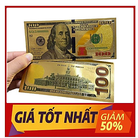 Mua Tờ Tiền 100 Đô USD Plastic Lưu Niệm Phong Thủy May Mắn 3D Mẫu Mới