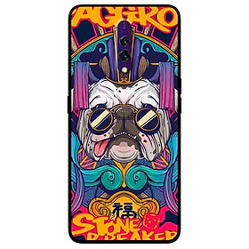 Ốp lưng in cho Oppo K3 Mẫu Pulldog Kính Đen