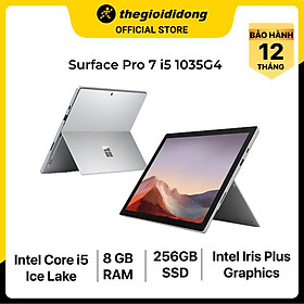 Mua Laptop Surface Pro 7 i5 1035G4/8GB/256GB/12.3 /Touch/Win10/(PUV-00016)/Đen - Hàng chính hãng