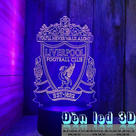 Mua Đèn led 3D USB logo Liverpool ĐÈN NGỦ ĐÈN TRANG TRÍ 16 MÀU CÓ ĐIỂU CHUYỂN CHẾ ĐỘ MÀU