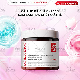 Tẩy tế bào da chết thảo dược dành cho cơ thể Sắc Ngọc Khang hũ 200g