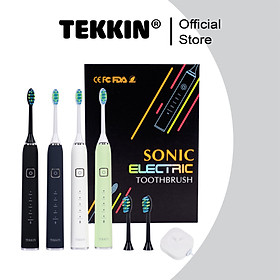 Bàn chải đánh răng điện TEKKIN SONIC TI-818 5 chế độ - Hàng chính hãng / hàng nhập khẩu