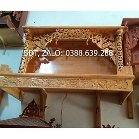 Mua Bàn Thờ Trang Nhà treo tường 107cm gỗ Xoan 100