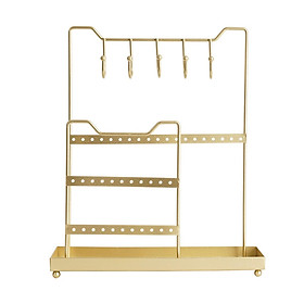 Golden Jewelry Organizer Hanging Holder Large Capacity for  Display Watches Woman