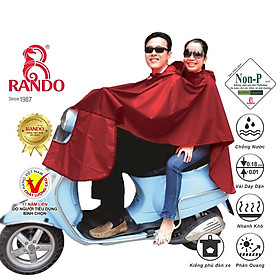 Mua Áo Mưa Che Đôi Vải Dù Cao Cấp  GIÁ SỈ  Chính Hãng RANDO  Cực Bền Không Thấm Nước  Áo 2 Đầu Có Kiếng Trùm Đèn Xe