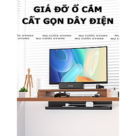 Máng Đi Dây Điện Bàn Làm Việc Giá Đỡ Ổ Cắm Điện Khay Đựng Giấu Ổ Cắm Điện Dưới Bàn Hộp Chứa Cáp